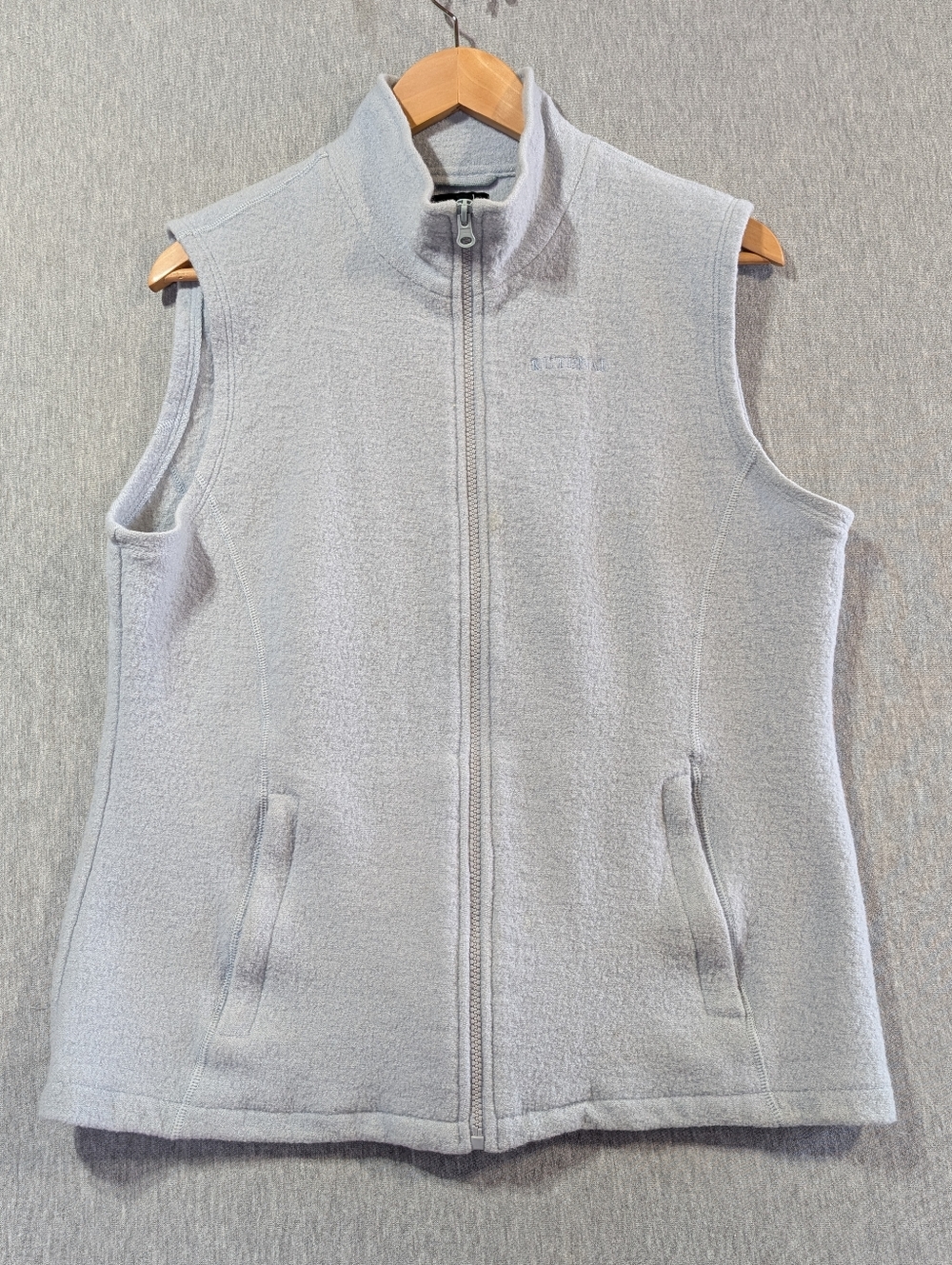Kutenai Merino Wool Vest Women's XL Gray Full Zip Golf Outdoor